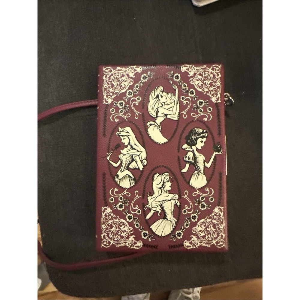 Disney Loungefly Princess Book Crossbody Bag Purse Clutch
